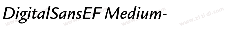 DigitalSansEF Medium字体转换